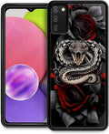 for Samsung Galaxy S20 FE Case, Entwined Rose Snake Pattern Graphic Design Girl Boy Soft Silicone Hard Acrylic Shock Protection for Samsung Galaxy S20 FE
