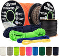 Paracord Planet 275lb Paracord – 3/32 Inch (2.38 mm) Nylon Crafting Cord with 5 Strand Inner Core – Neon Green (100 ft)