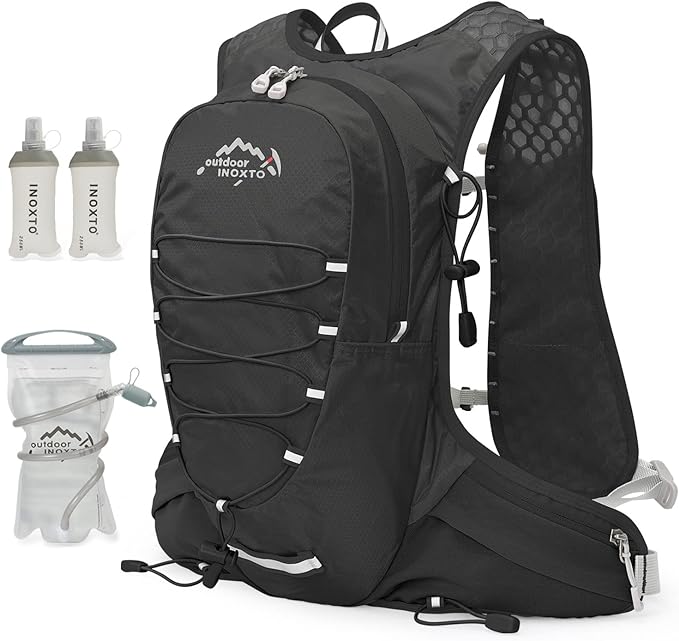 IX INOXTO Running Hydration Vest for Men Women Water Backpack for Running 3L Running Hydration Pack for Trail Running Marathon Race Hiking