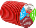 Mandala Crafts Round Cowhide Genuine Red Leather Cord for Jewelry Making Kumihimo Leather Rope Spool - Red 11 Yds 4mm Cording