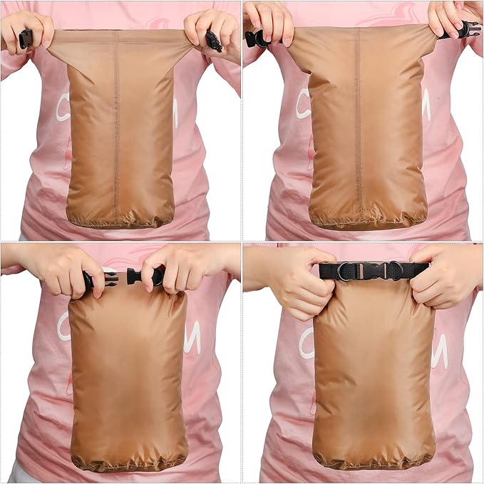 Shappy 6 Pcs Waterproof Dry Bag Set Ultralight Stuff Sack 20/15/10/8/5/3L Backpacking Bag with Long Adjustable Strap Outdoor Keep Gear Dry Sack for Camping Kayaking Boating Hiking Travel