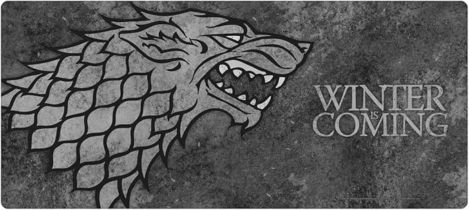 Head Case Designs Officially Licensed HBO Game of Thrones House Stark Graphic Art 37.4 x 15.75 x 0.16 inches (900 x 400 mm) - XL Gaming Office Desk PC Keyboard Mouse Mat Pad