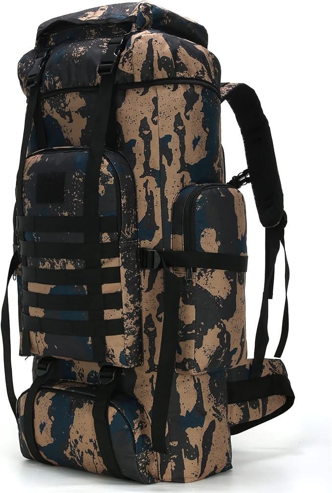 Hiking Backpack for Men 70L/100L Camping Backpack Military Rucksack Molle 3 Days Assault Pack for Climbing | Camping Backpack, 3 Days Assault Pack, for Climbing