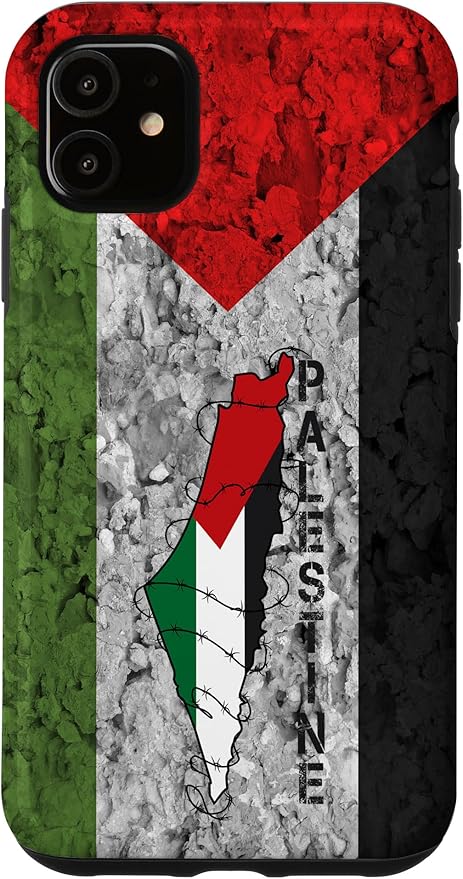 Kufiya PALESTINE Keffiyeh flag, Palestinian Map pattern Case for iPhone 11