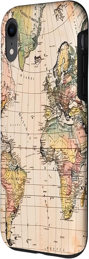 World Map ,Old Map of the World Case for iPhone XR