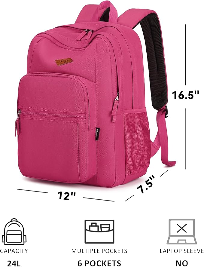 abshoo Classical Basic Travel Backpack For School Water Resistant Bookbag | For School, For School