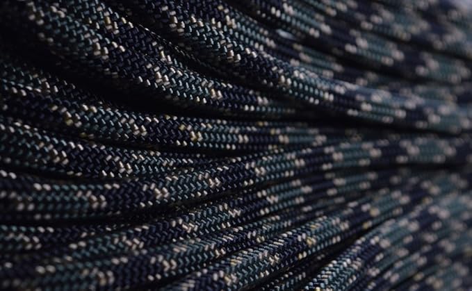 BORED? PARACORD! 550 lb Paracord – Ideal for Crafting, DIY Projects, Camping, Military & Active Outdoors – 300+ Colors – Tactical Parachute Cord Type III – Strong - Veteran 50 Feet