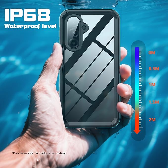 for Samsung Galaxy A17 5G Phone Case Waterproof, [IP68 Waterproof Dustproof] [Built-in Screen Protector] Rugged Full Body Underwater Shockproof Protective Cover for Samsung A17 5G Case, Teal