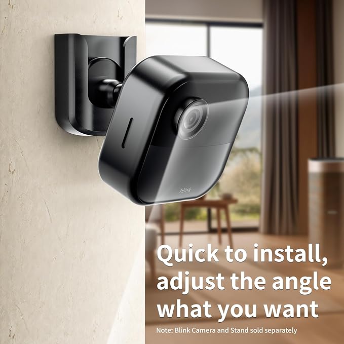 Blink Outdoor Camera Mount, No Drilling Mount Bracket Compatible with Blink Outdoor 4/ Blink Mini 2/ Blink Mini Camera, Adhesive No Screws Mount for Blink Cameras,3Pack (Blink Camera is Not Included)