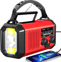 Emergency Radio Hand Crank Solar, AM/FM/NOAA Weather Radio Built-in 20000mah Battery Powered,Type-C Charger,Flashlight, Reading Light,SOS, Compact & Portable for Camping/Emergencies