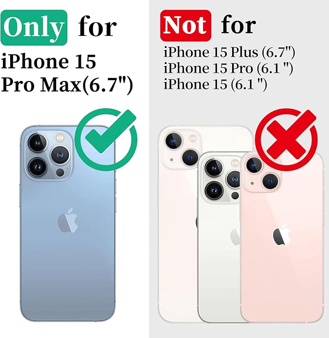 Cozycase for iPhone 15 Pro Max Waterproof Shockproof Dustproof Case [Compatible with MagSafe] - Heavy Duty/360 Full Body/Military Grade/Rugged Built in Screen/Camera Protector with Lanyard Black