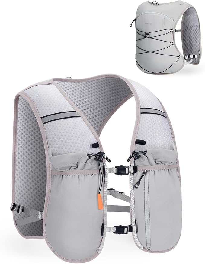 ECOHUB Running Hydration Vest Backpack, Lightweight Hydration Pack Bag Daypack for Hiking Cycling Marathon Backpack Vest for Women Men (No Bladder Included)