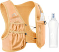 Zelvot Running Vest for Women Men, USA Original Patent, Adjustable Chest Straps Running Hydration Vest with 500ml Soft Flask, Lightweight Reflective Hydration Backpack for Marathon
