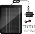 Solar Battery Charger Maintainer, Zuomeng 15W Solar Panel Kit for Dump Trailer Built-in Maintenance Pulse & Intelligent MPPT Charge Controller, Waterproof, Suitable for 12V Lead-Acid Battery