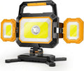 YZONI 40W Rechargeable Work Light, 4000LM Magnetic LED Work Light with 6 Modes, Battery Powered Portable Mechanic Lights with 360°Rotate Foldable Design for Auto Car, Garage, Workshop
