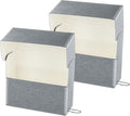 Lineco Archival Document Storage Box with Metal Edge, Acid-Free Gray Boxboard, Organize and Store Files, Prints, Photos, Jumbo-Sized Case 15.5" x 12.5" x 5" Wide, Pack of 2