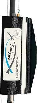 Bait Safe Lure cover/Protector, Saltwater Resistant Fishing Gear, Protects & Organizes Lures (Black, Large)
