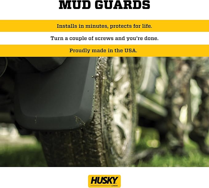 Husky Liners - Front Mud Guards | 2017 - 2020 Ford F-150 Raptor, Front Set - Black, 2 Pc | 58491