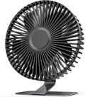 SLENPET 6-inch USB Small Desk Fan, 4 Speeds, Ultra-quiet, 90° Adjustment for Better Cooling, Portable Mini Powerful Desktop Table Fan, Personal Fan for Home Office, Metal Base, Black
