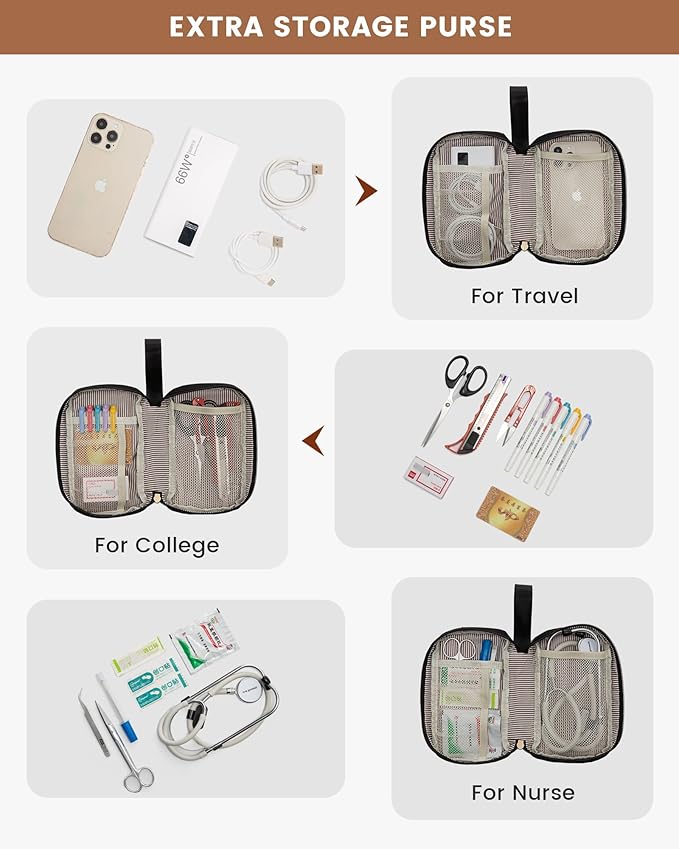LOVEVOOK 17.3 Inch Laptop Backpack for Women, Large Capacity Travel Backpack with Organizer Bag, Waterproof Carry on Backpack Work Bag with USB Port, Teacher Nurse Backpack Purse, 2PCS, Beige-Black