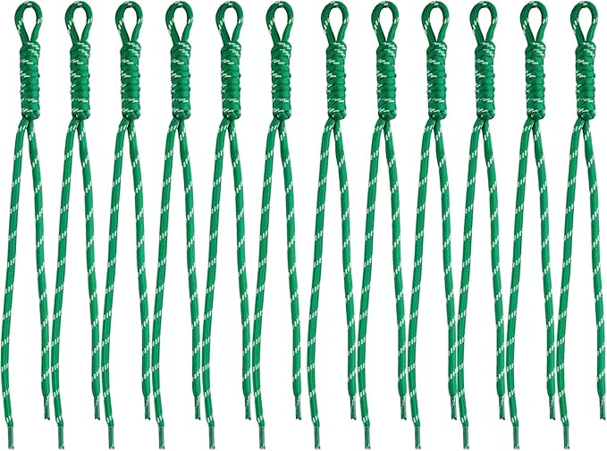 Paracord Keychain Paracord Bag Charm 12pcs Braided Nylon Rope Keychain Cord for Bag Purse Backpack Handbag