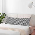 20"X54" Body Pillow Case Houndstooth, Black White Houndstooth Plaid Side Sleeper Body Pillow Covers Long Pillow Case Protector Accent Throw Pillow Cushion Cover for Couch Bed Sofa Car