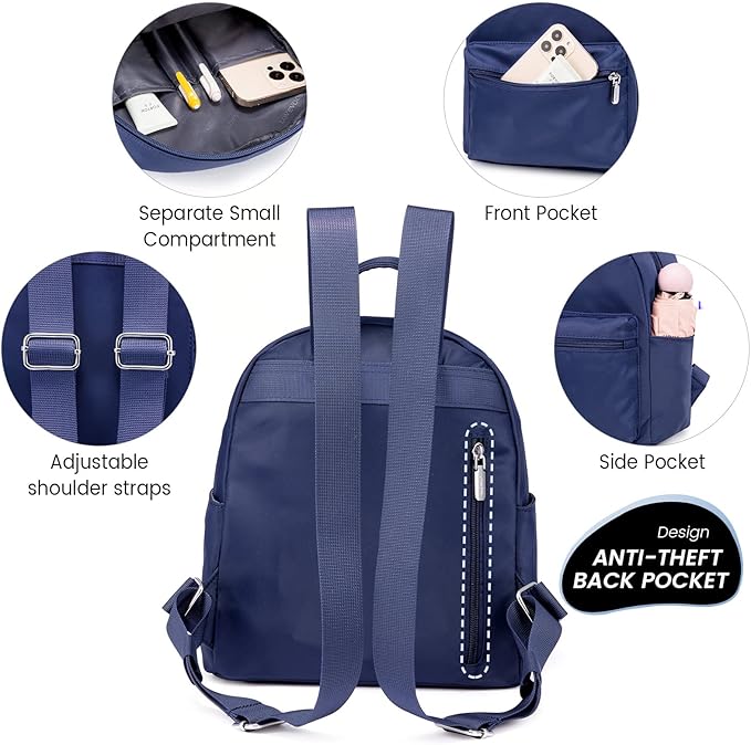 LOVEVOOK Mini Backpack for Women Light Weight Small Waterproof Backpack Purses Daily Backpack… | Light Weight
