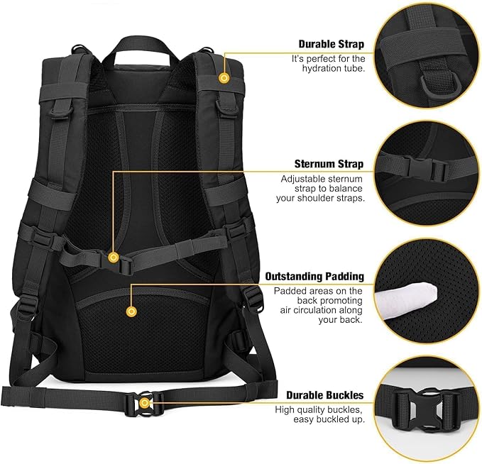 Mardingtop Small Tactical Backpack,Molle Hiking Backpack for Backpacking,Cycling and Biking,15L/25L Backpack