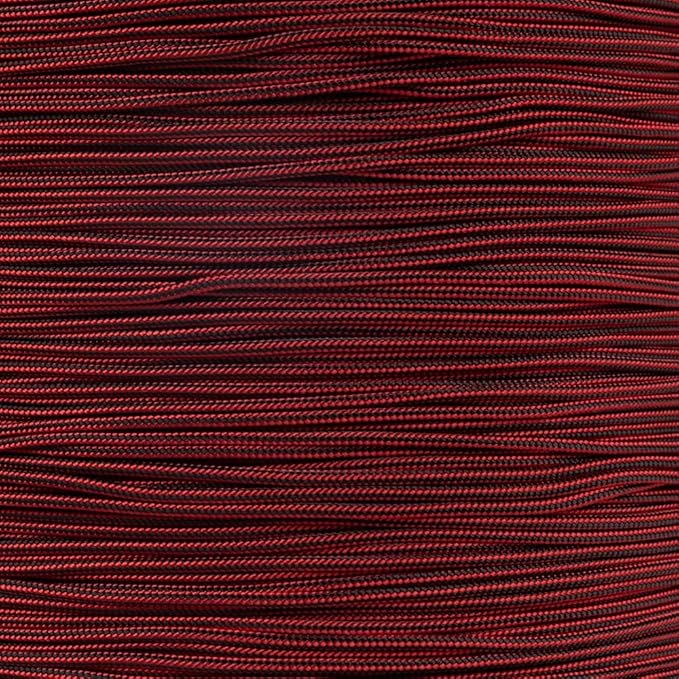 Paracord Planet 325 Paracord – 3 mm Type II Nylon Parachute Cord with 3 Inner Strands (Red, Black, and Burgundy, 250 ft)