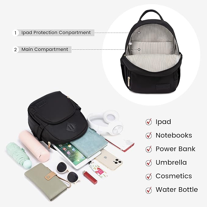 LOVEVOOK Mini Backpack for Women Light Weight Small Waterproof Backpack Purses Daily Backpack… | Light Weight