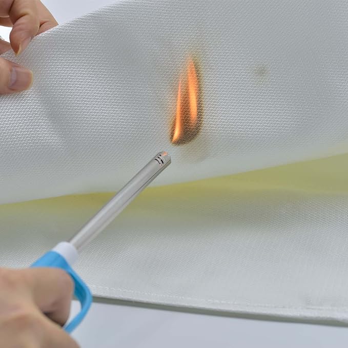 Fire Blanket for Home Emergency Survival – Fiberglass Suspend Fire Flames Suspension Blankets for Home and Kitchen School Grill Garage House Warehouse Safety (4pcs-FireBlankets)