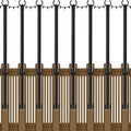 NUERPO 8 Pack String Light Poles,5Ft Metal Poles for Outdoor String Lights,Outdoor Light Poles with Post,Poles/Stand for Outside,Patio,Deck,Backyard,Garden Wedding,Party