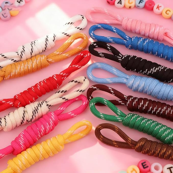 Paracord Keychain Bag Charms, 13Pcs Colorful Braided Paracord Rope Keychain Bag Charms, Backpack Purse Handbag Decoration Accessories for Outdoor Travel & Gift Giving