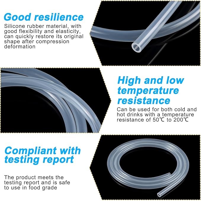 Pangda 3 Pcs Hydraulics Reservoir Hose Replacement Hydration Non Kinking Drink Tube 59 Inches Long Drinking Tubes Bite Bottle Water Bladder Hose for Sports Bladder Backpack System Packs