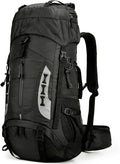 75L Hiking Backpack with Rain Cover Waterproof Camping Backpack Shoes Warehouse for Men Women, Frameless