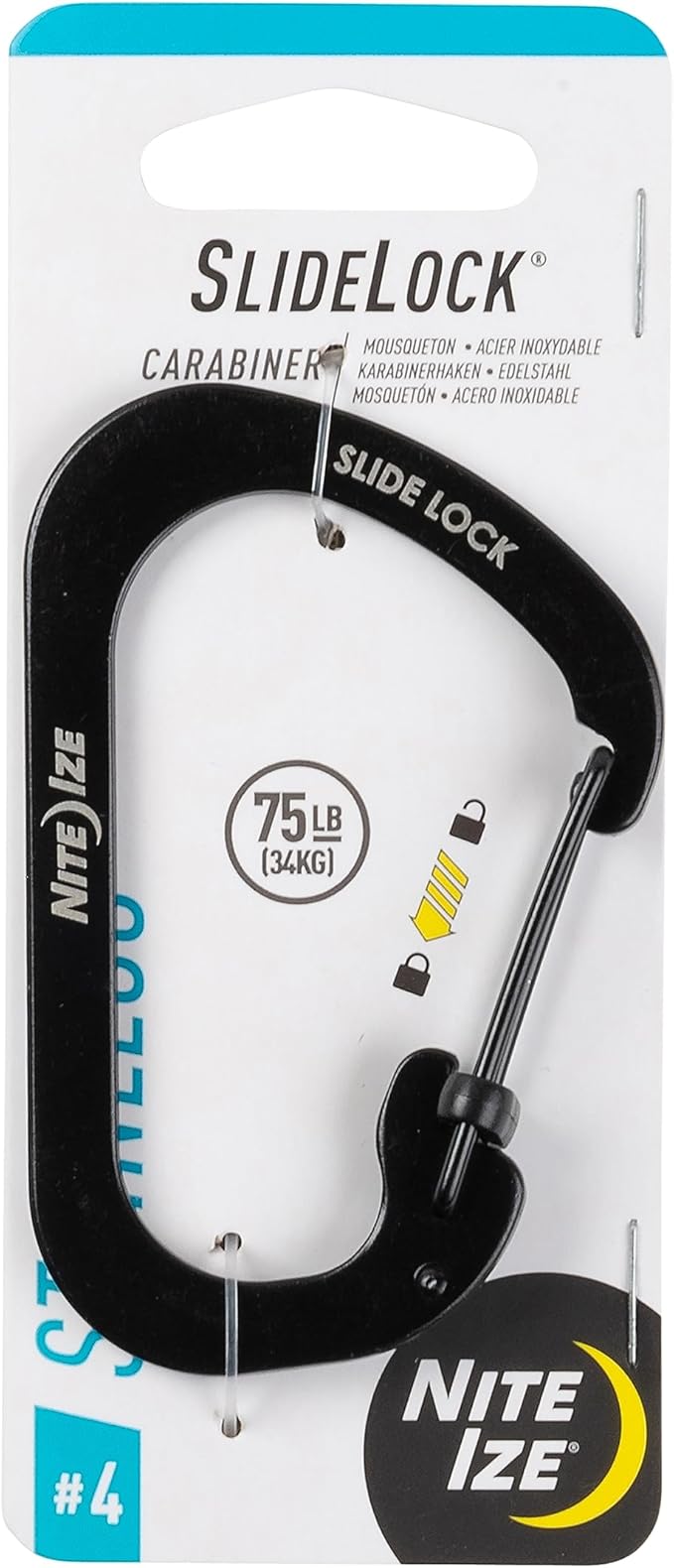 Nite IZE SlideLock Carabiner Stainless Steel
