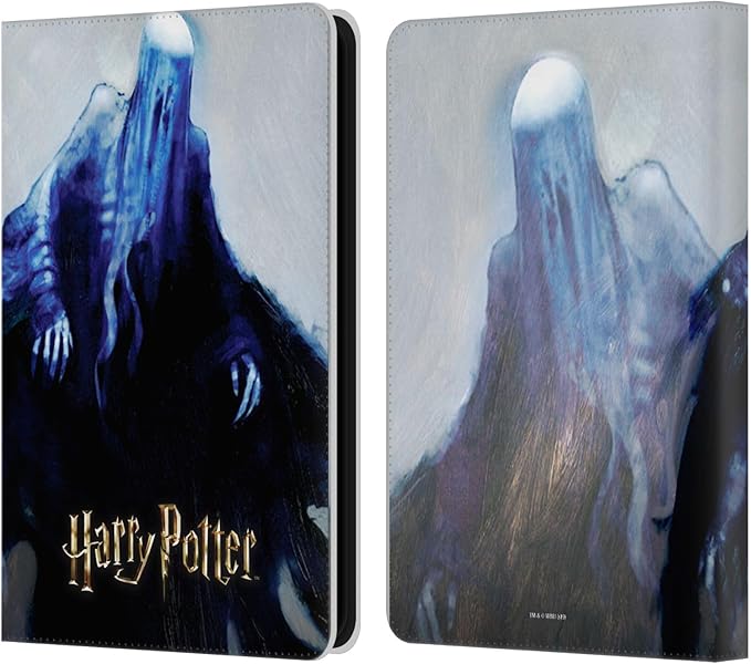 Head Case Designs Officially Licensed Harry Potter Dementor Prisoner of Azkaban II Leather Wallet Case Compatible with Amazon Kindle 11th Gen (2024)