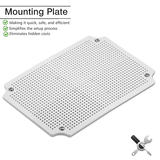 QILIPSU Outdoor Junction Box IP67 Waterproof Project Box ABS Plastic Weatherproof Electrical Enclosure Gray Cover (11"x7.5"x5.1")