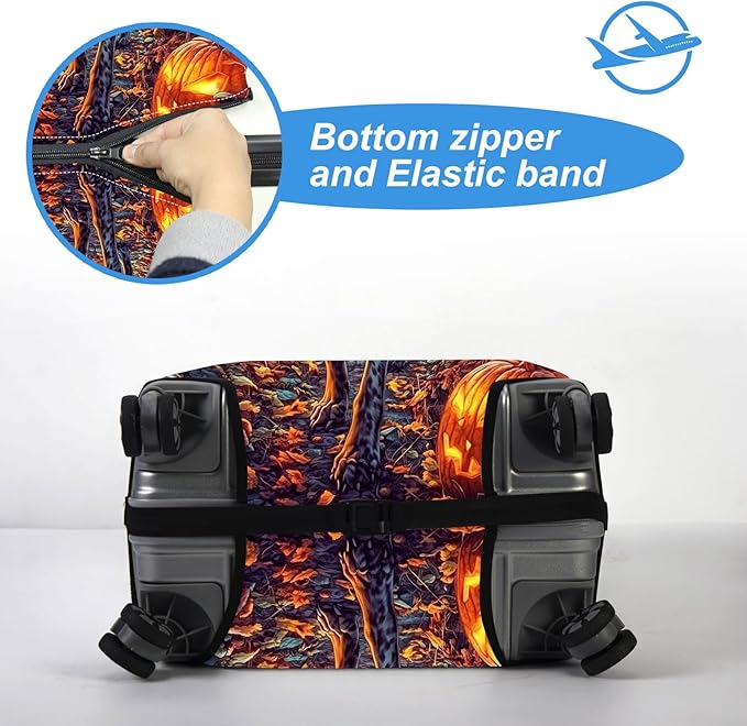 Luggage Cover Protector for 26-28 Inch Suitcases, TSA Approved Elastic Travel Suitcase Covers, Anti-Scratch Washable Luggage Sleeve for Carry On & Checked Bags, Shorthaired Pointer Dog