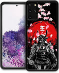for Samsung Galaxy S20 Plus Case, Sakura Japanese Samurai Pattern Graphic Design Girl Boy Soft Silicone Hard Acrylic Shock Protection for Samsung Galaxy S20 Plus