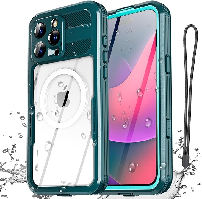 AICase Waterproof Case for iPhone 16 Pro Max(6.9") with MagSafe Support Snowproof,Dustproof/Shockproof,IP68 Certified 360 Full Body Protection Fully Sealed Underwater Cover for iPhone 16 Pro Max