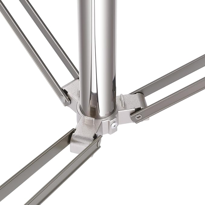 NEEWER 102"/2.6m Stainless Steel Light Stand, Spring Cushioned Heavy Duty Photography Tripod Stand with 1/4” to 3/8” Universal Screw Adapter for Strobe, LED Video Light, Ring Light, Monolight, Softbox