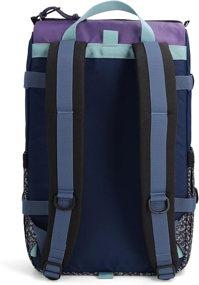 Topo Designs Rover Pack Classic - Laptop Tablet Daypack for Commutes, Day Trips, Hikes, Iconic Denver Design, PFAS-Free, Fair Trade, BlueSign Backpack (Loganberry/Crackle)