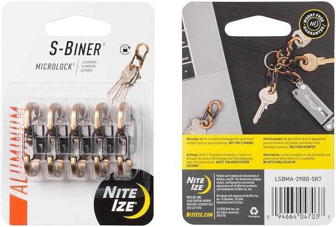 Nite IZE S-Biner MicroLock Lockable Key Holder