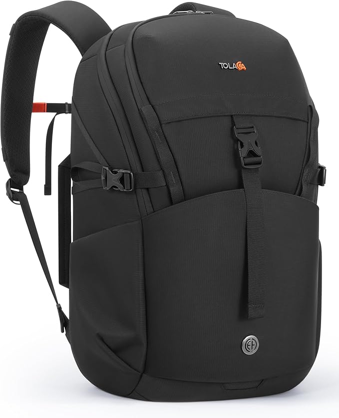 Tolaccea Daypack Backpacks Carry On 30L, Travel Backpack with Waterproof Zippers, Flight Approved Hand Luggage Casual Backpack for Men Women, Durable Bag for Work Business Hiking, Fits 15.6" Laptop