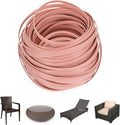 M METERXITY 1-Pack Wicker Repair Kit, 8mm x 66ft/20m Plastic Flat Rattan Replacement Supplies for Patio Furniture Repair/Basket Making/Chair Weaving, Synthetic Woven Rattan [Pink]