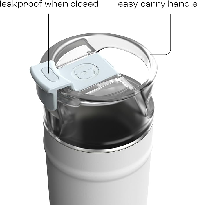 bubba 24 oz Dualsip Insulated Stainless Steel Water Bottle with Straw - Reusable, Leakproof, Lightweight, Dishwasher Safe, Lead-Free and BPA-Free, Fresh Kicks