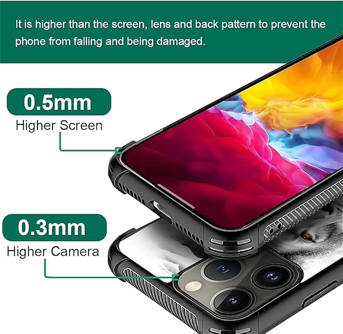 for iPhone 16 Pro Case, Lion Cross Jesus Christ Dove Pattern Graphic Design Girl Boy Soft Silicone Hard Acrylic Shock Protection for iPhone 16 Pro