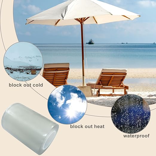 Waterproof Repair Tape - Heavy Duty Clear Instant Seal for Tent, Boat, RV & Pool - 1 Roll Outdoor Repair Patch Cover for Canvas, Tarp, Leather & Sail (4 Inch x 16FT)