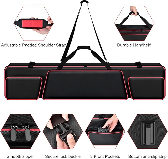[Bag Only] Piano keyboard Case Compatible with Yamaha P71/P45P/143B 88 Key Weighted Slim Digital Pianos, Travel Carrying Holder for Electric Mechanical Keyboard Stand Performing Outdoors Home Practice